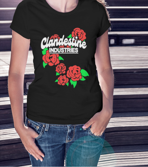 Clandestine Industries Red Roses T-Shirt