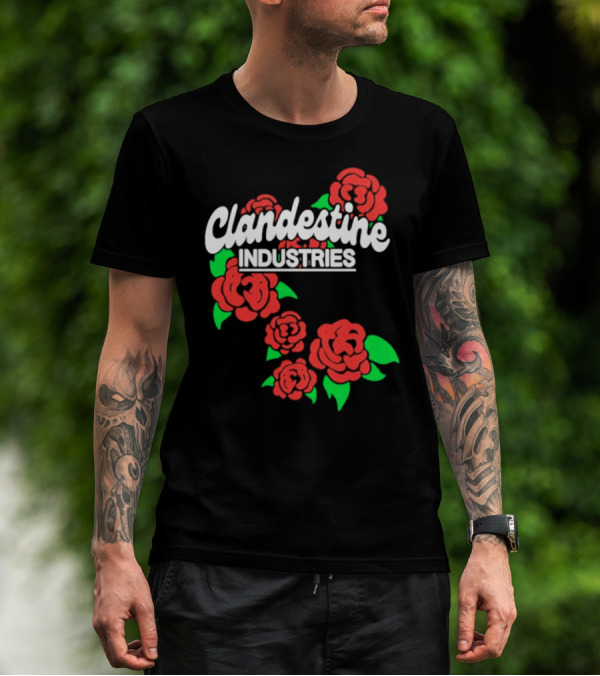 Clandestine Industries Red Roses T-Shirt