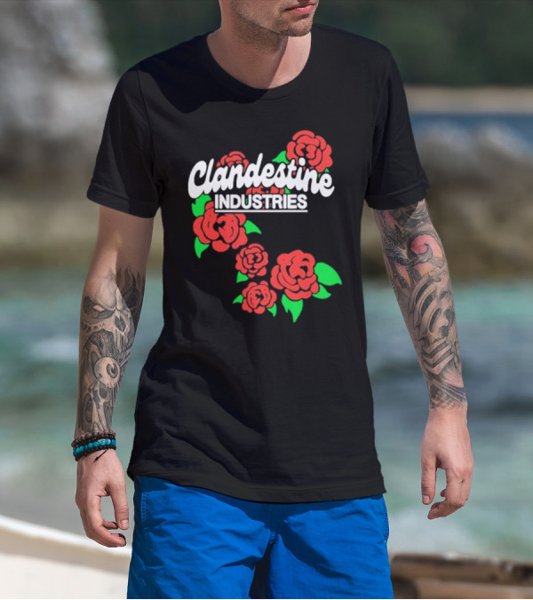 Clandestine Industries Red Roses T-Shirt