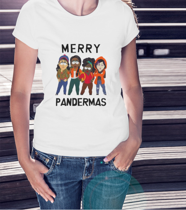 Merry Pandermas South Park Parody Characters Holiday T-Shirt