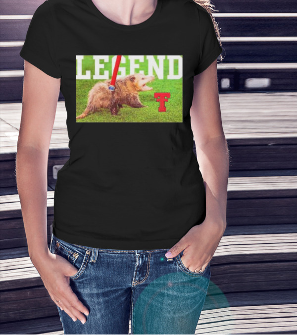 Opossum Legend Texas Tech Football T-Shirt