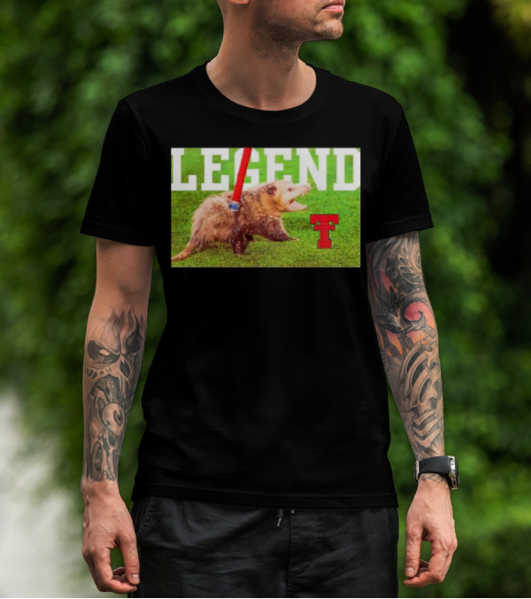 Opossum Legend Texas Tech Football T-Shirt