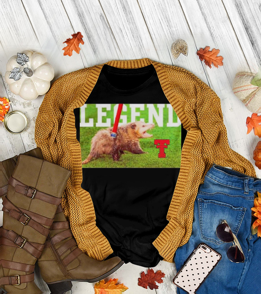 Opossum Legend Texas Tech Football T-Shirt