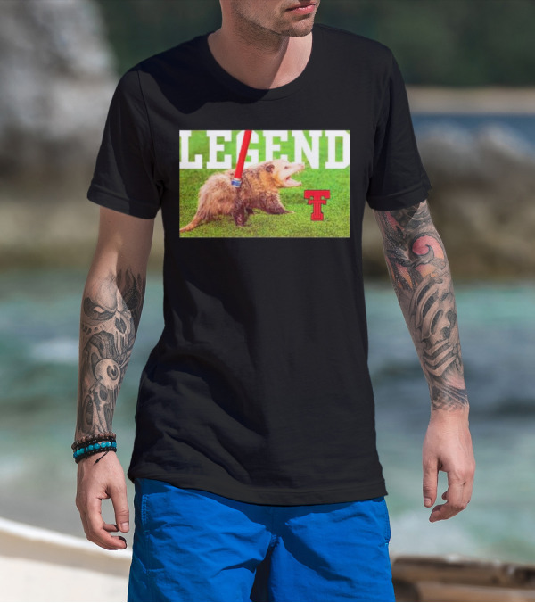 Opossum Legend Texas Tech Football T-Shirt