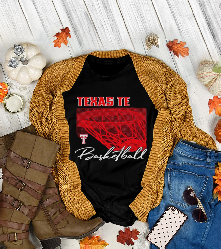 Texas Tech Basketball Red Net TT T-Shirt