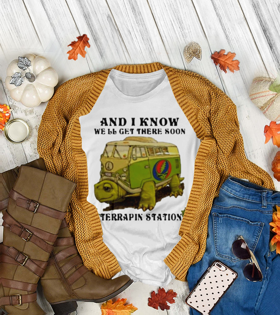 Grateful Dead Terrapin Station Turtle Bus I Know We'll Get There Soon T-Shirt