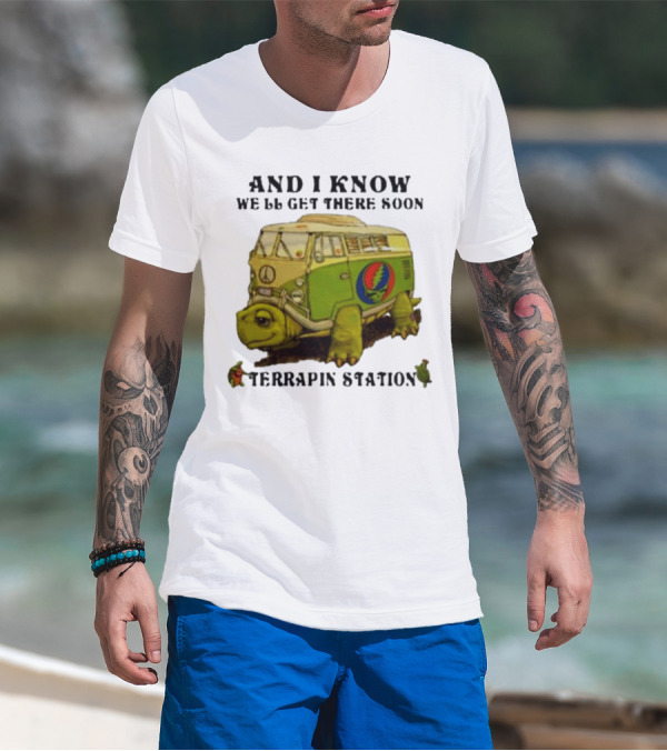 Grateful Dead Terrapin Station Turtle Bus I Know We'll Get There Soon T-Shirt