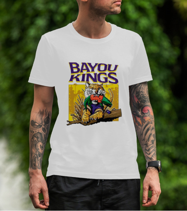 Bayou Kings LSU Tigers Vs. Florida Gators Tiger With Gator T-Shirt