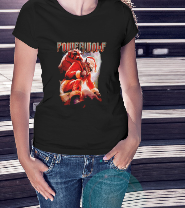 Powerwolf Wild X-Mas Santa Wolf Holiday Special T-Shirt