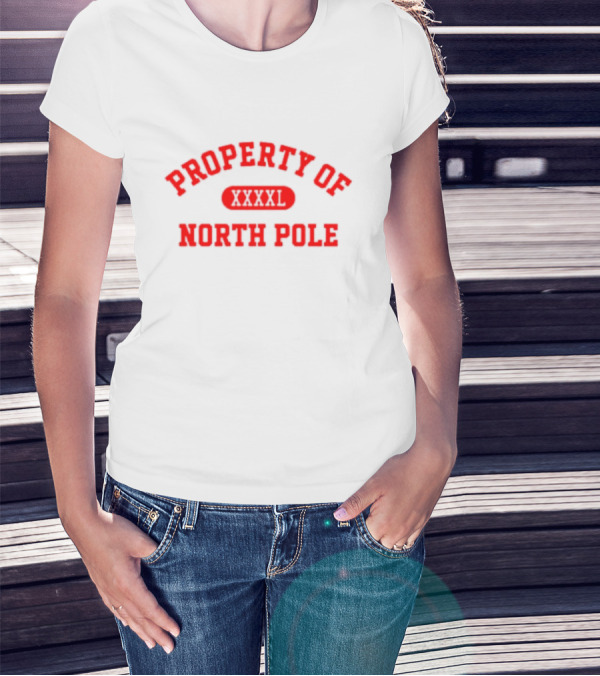 Property Of North Pole XXXXL Santa Clauses Riley T-Shirt