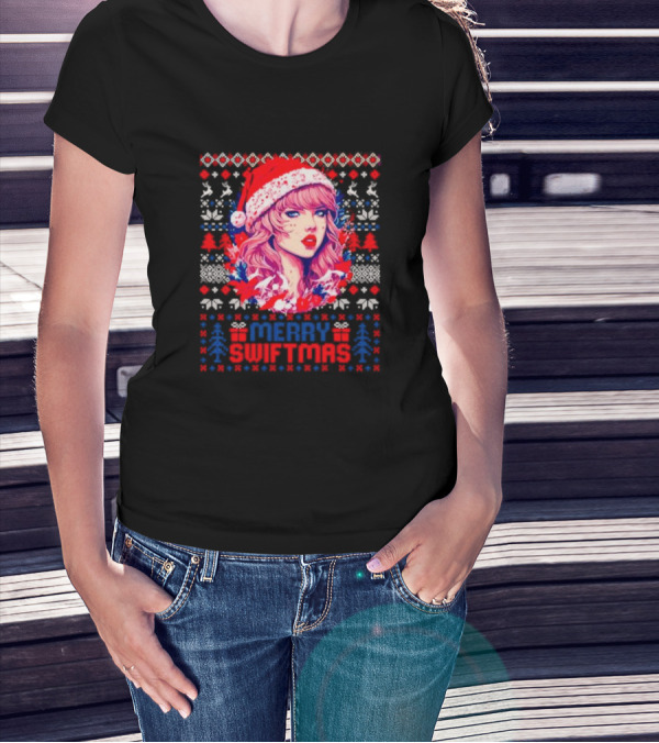 Merry Swiftmas Festive Christmas T-Shirt