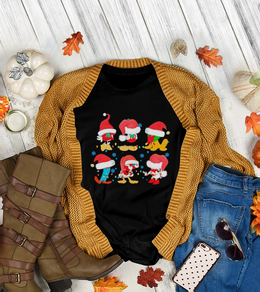 Santa Mouse and Friends Holiday Cheer T-Shirt