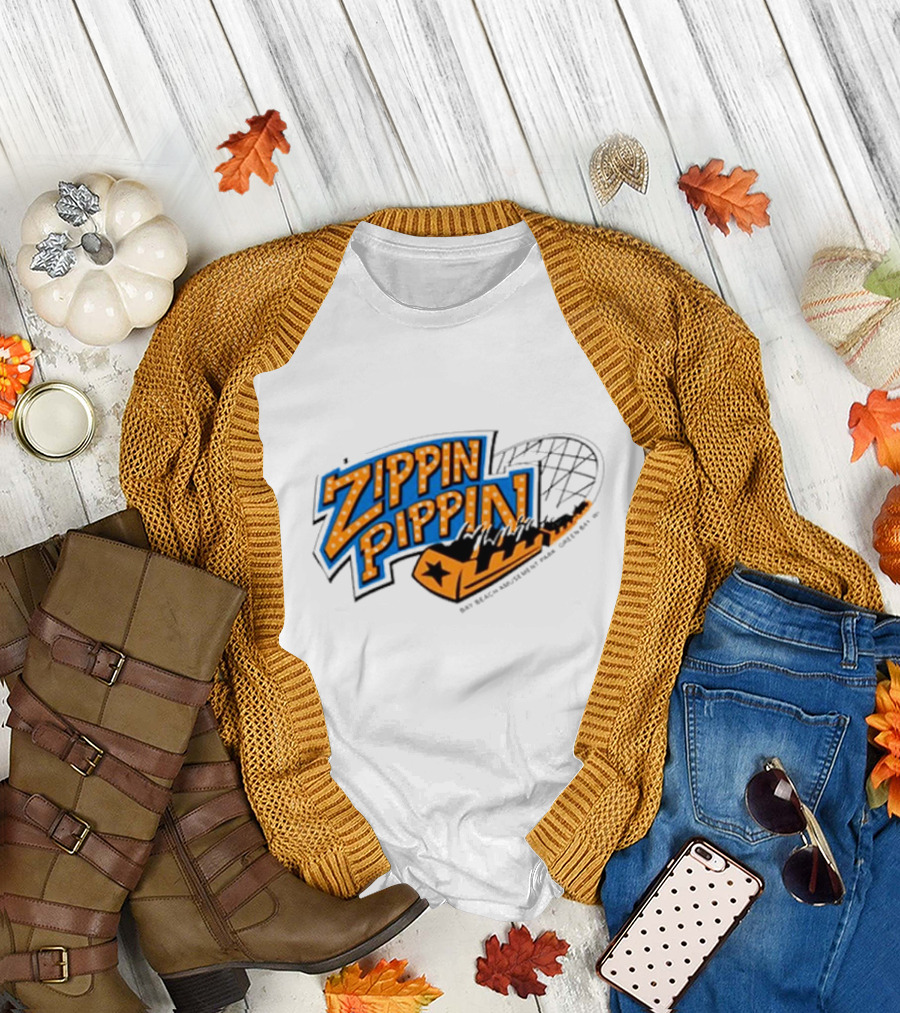 Zippin Pippin Roller Coaster Retro T-Shirt