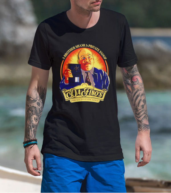A Brother Shamus Private Snoop DaFino's Private Investigation Badge T-Shirt