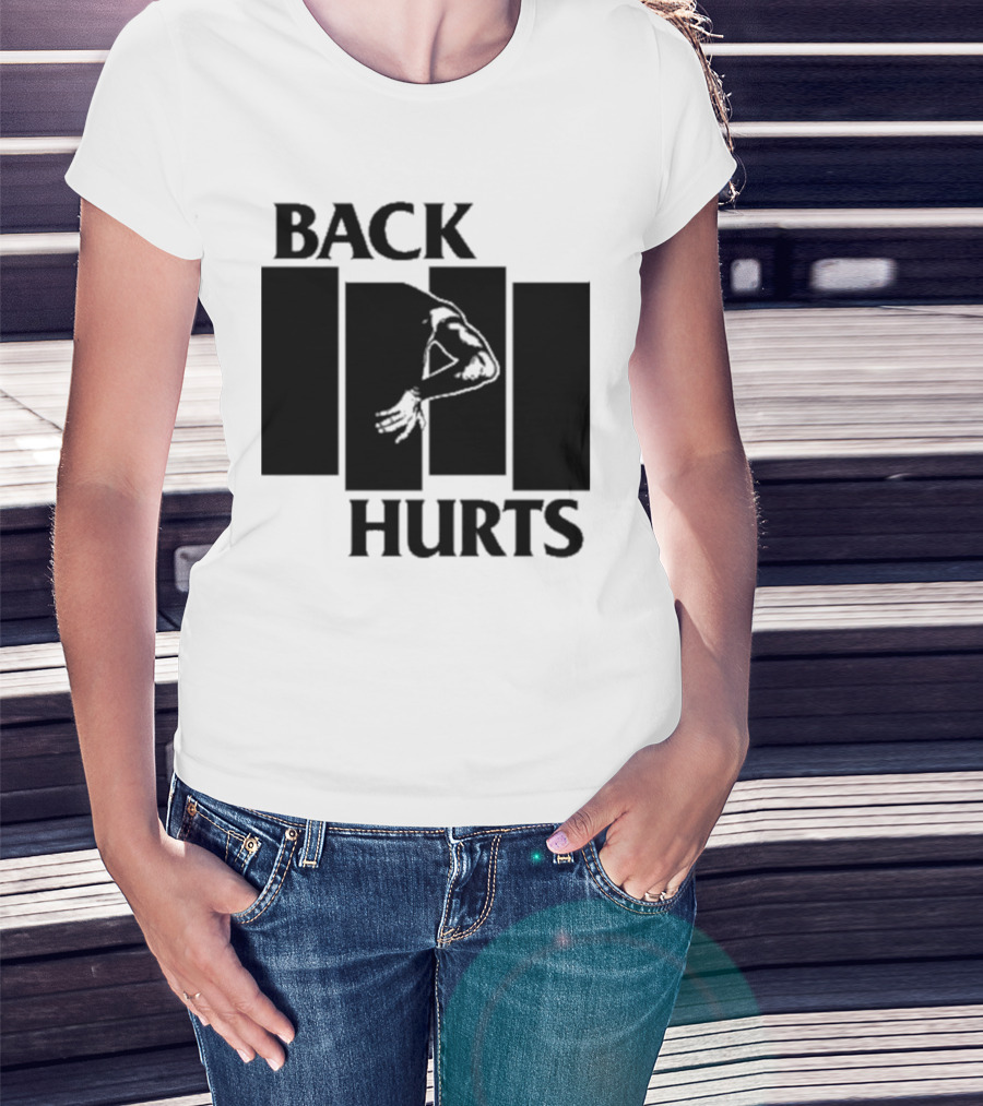Black Flag Back Hurts T-Shirt