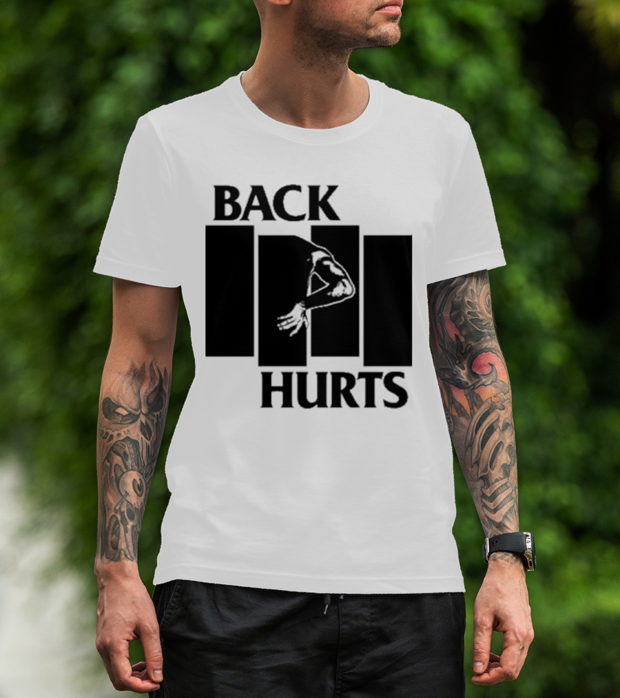Black Flag Back Hurts T-Shirt