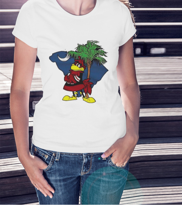 South Carolina Gamecocks Palmetto Moon Mascot T-Shirt