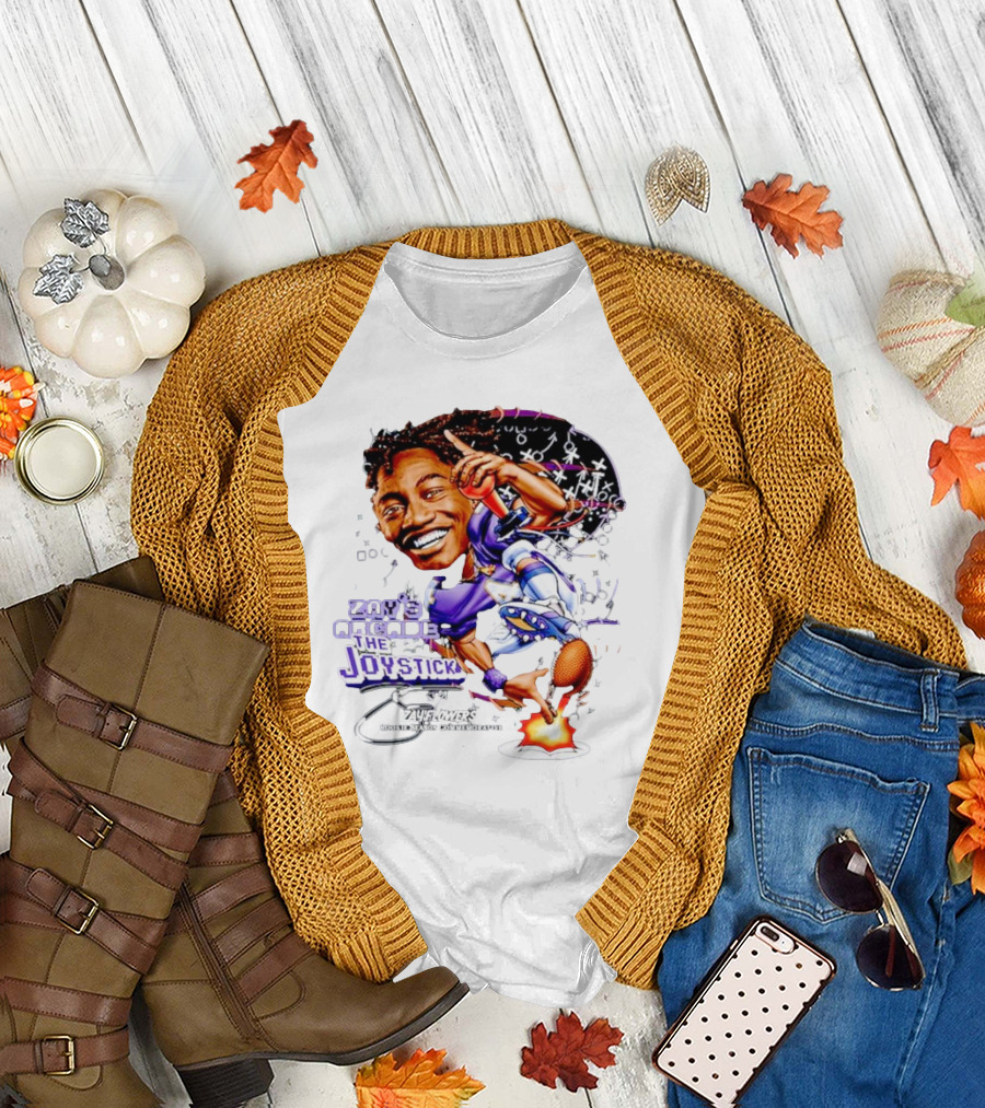 Zay’s Arcade The Joystick Zay Flowers Rookie Season Collaborator T-Shirt