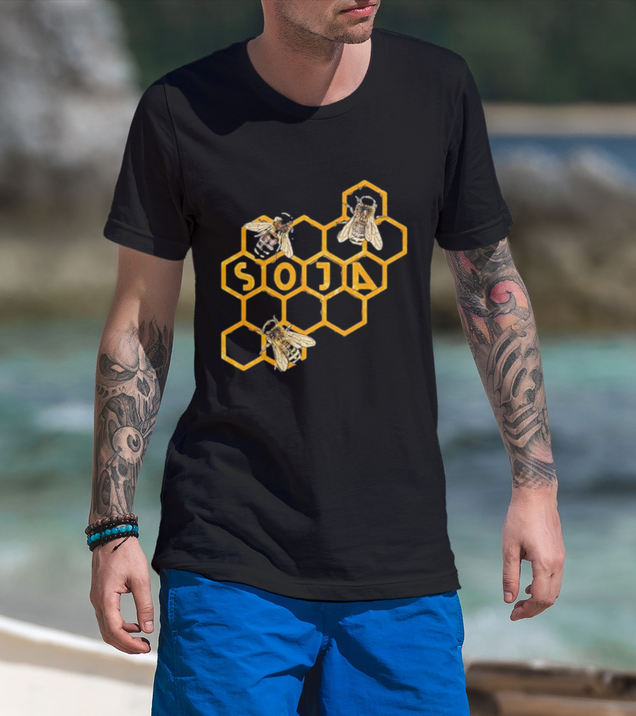 SOJA Bee Honeycomb T-Shirt