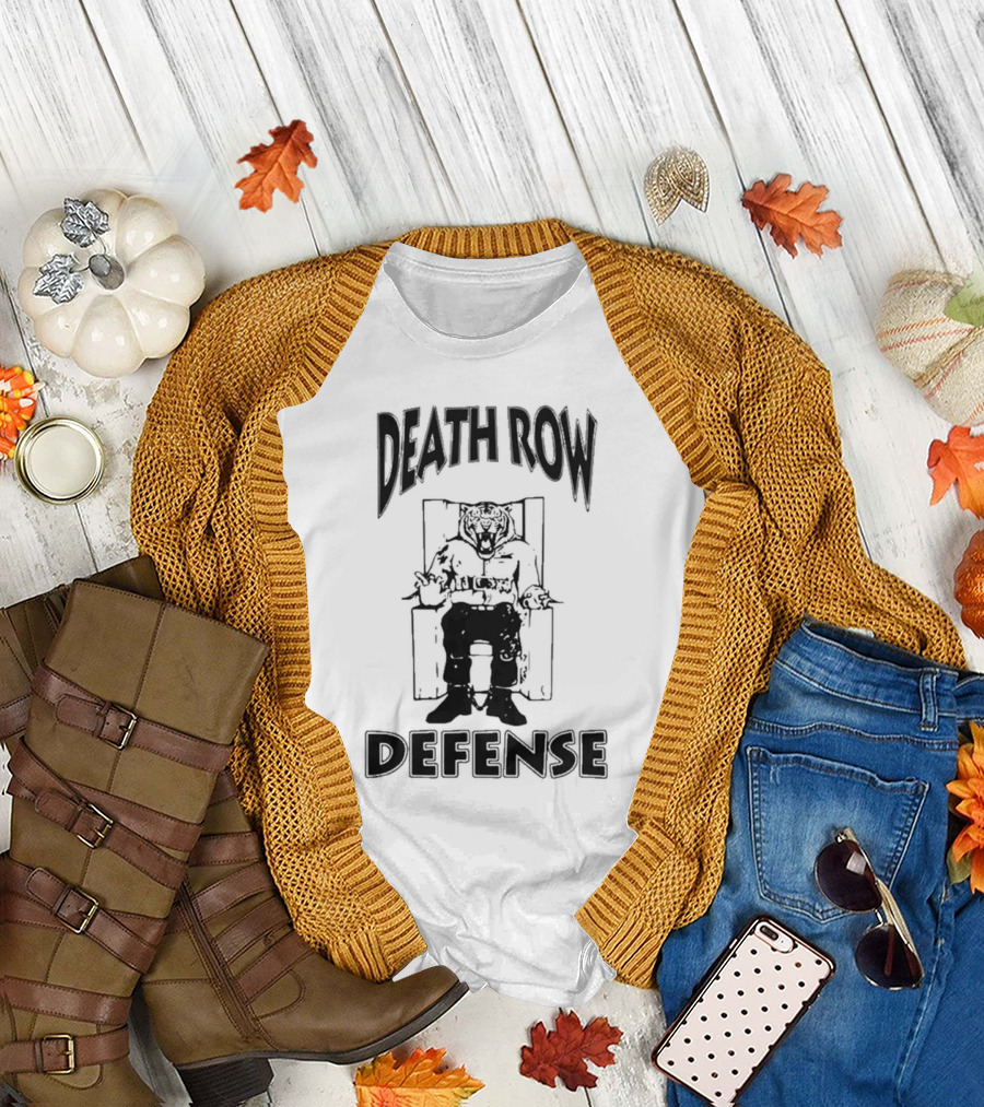 Missouri Tigers Death Row Defense Football Tiger Electric Chair T-Shirt