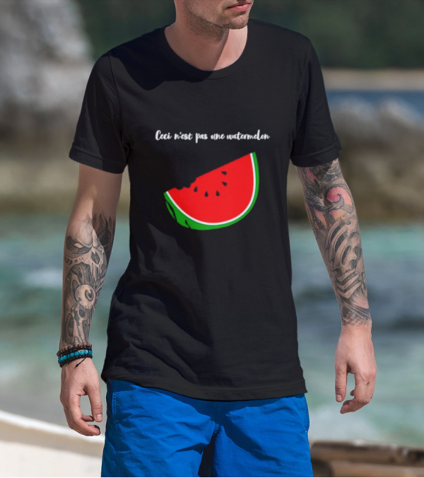 Ceci N’est Pas Une Watermelon Slice Magritte T-Shirt