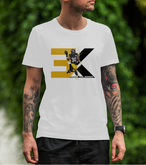 Jaylen Warren 3K 30 Pittsburgh Steelers T-Shirt