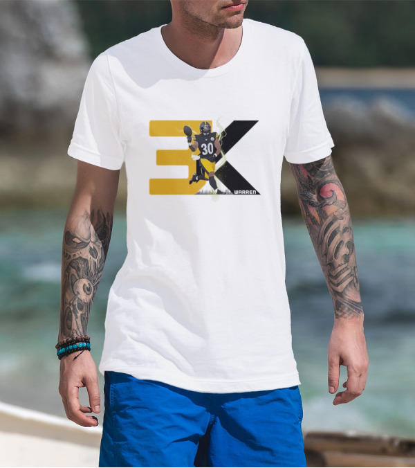 Jaylen Warren 3K 30 Pittsburgh Steelers T-Shirt