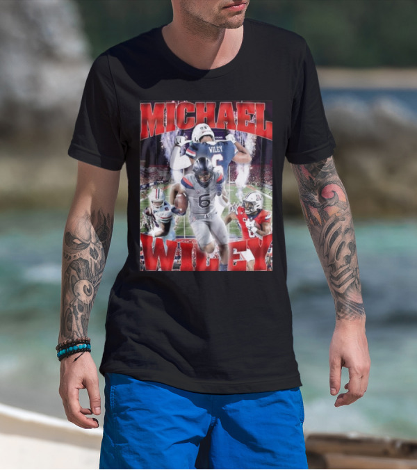Michael Wiley Arizona Wildcats Football Dynamic On-Field Action T-Shirt