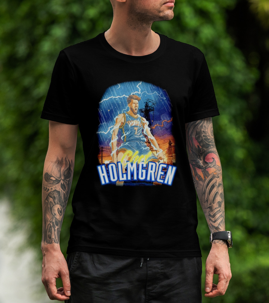 Chet Holmgren Thunder Basketball Storm Oklahoma City T-Shirt