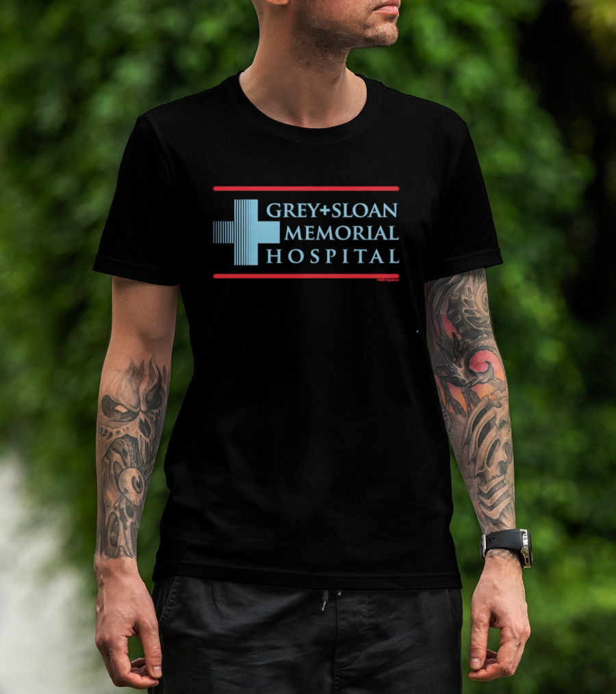 Grey + Sloan Memorial Hospital Logo Grey's Anatomy Fan Merchandise T-Shirt