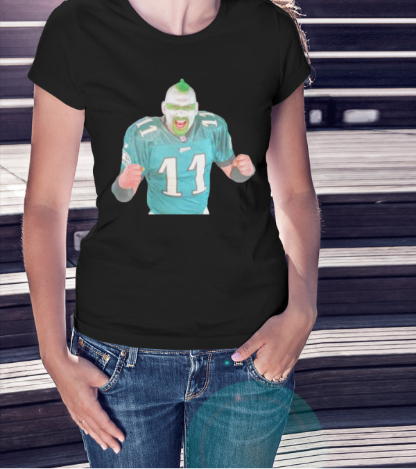 Jamie Pagliei The Philly Sports Fanatic In Eagles Jersey 11 T-Shirt