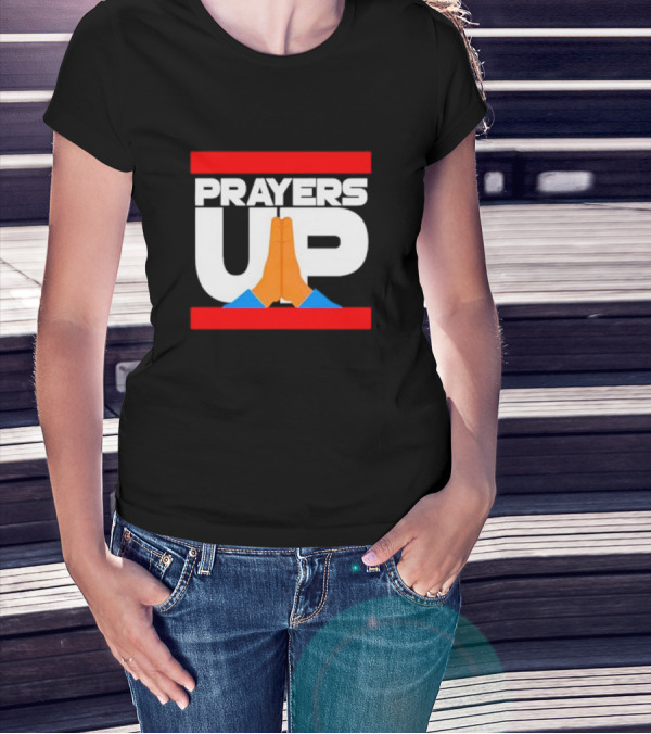 Prayers Up Hands Together T-Shirt