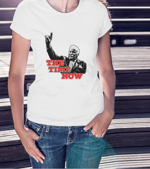 The Time Is Now Iconic Figure With Pointing Gesture T-Shirt