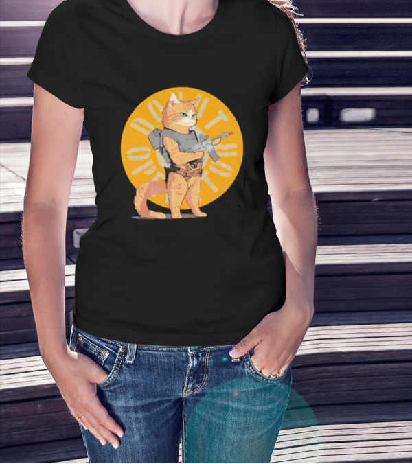 Revenge Of Squirt Cat Armed With Justice Against Dog Domination T-Shirt