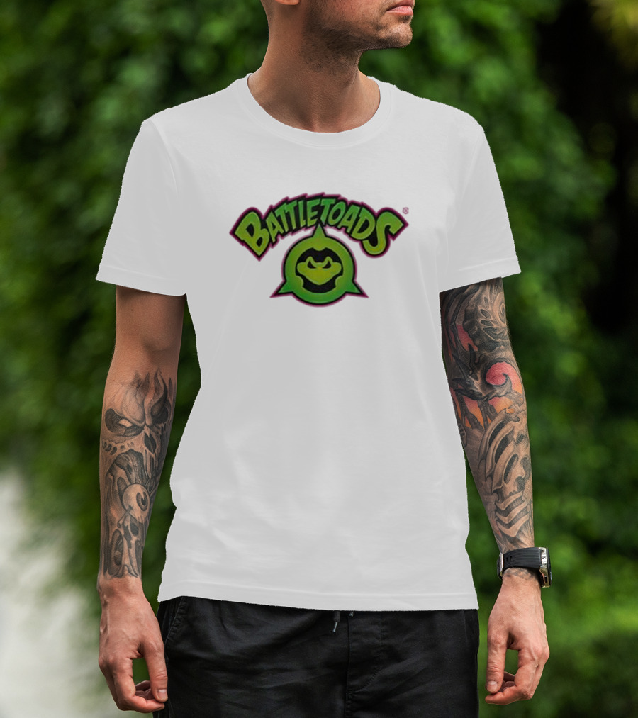 Battletoads Green Logo Frog Emblem T-Shirt