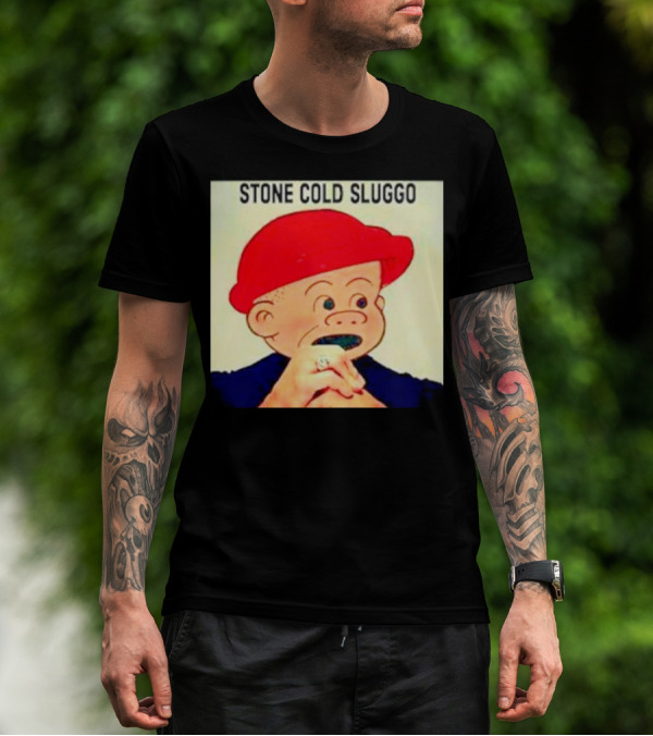 STONE COLD SLUGGO RED HAT CHARACTER HAND GESTURE T-Shirt