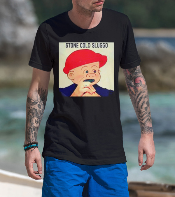 STONE COLD SLUGGO RED HAT CHARACTER HAND GESTURE T-Shirt