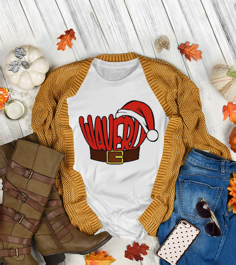 Waverly Christmas Santa Hat with Belt T-Shirt