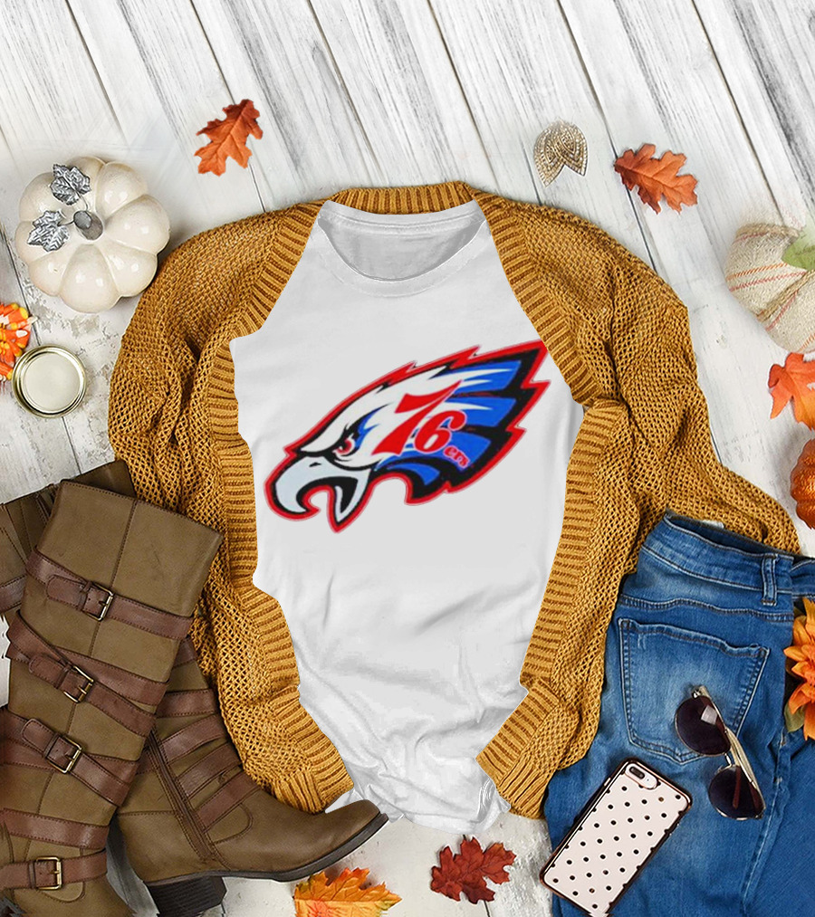 Philadelphia Eagles and 76ers Combined T-Shirt