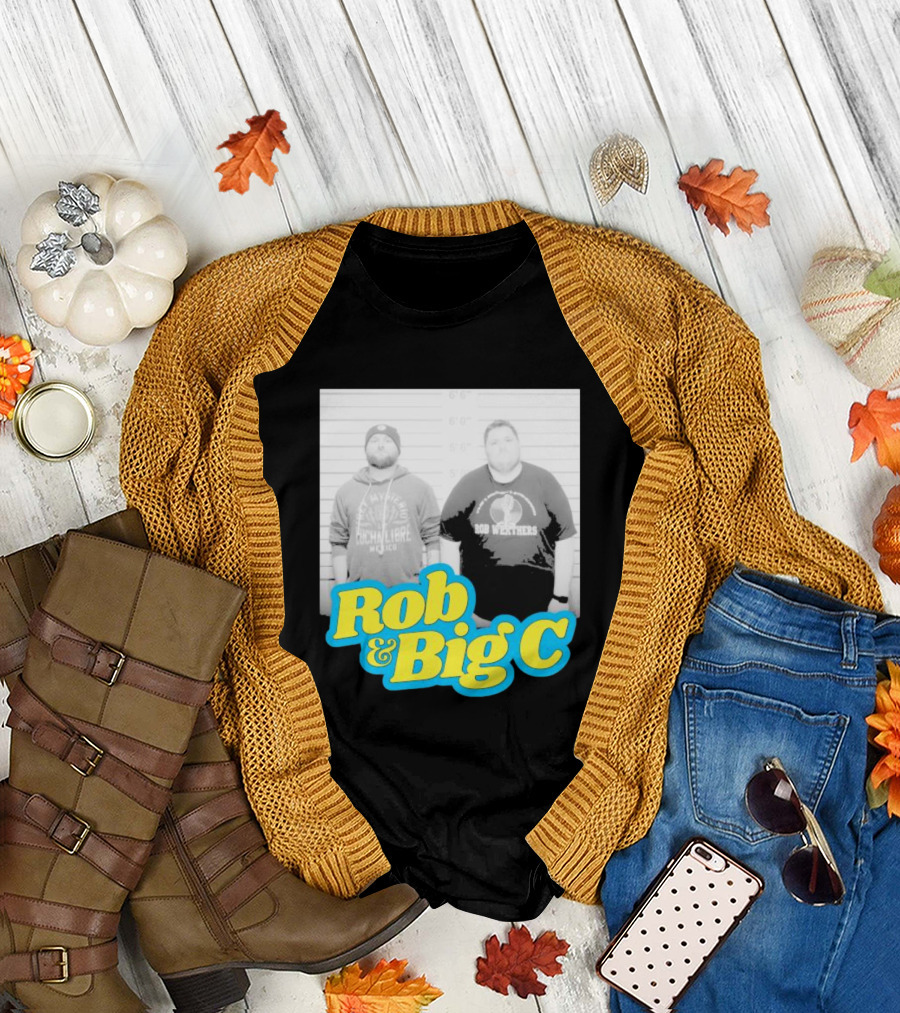 Rob and Big C Bob Wrestlers Mugshot T-Shirt