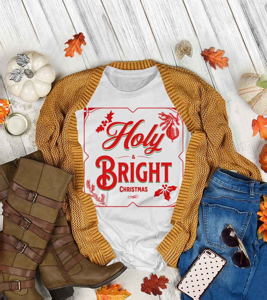 Holy and Bright Christmas T-Shirt