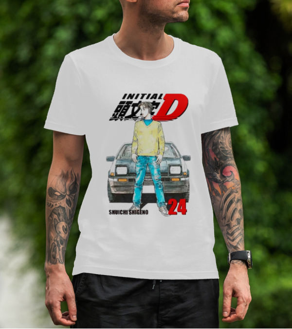 Initial D Shuichi Shigeno 24 T-Shirt