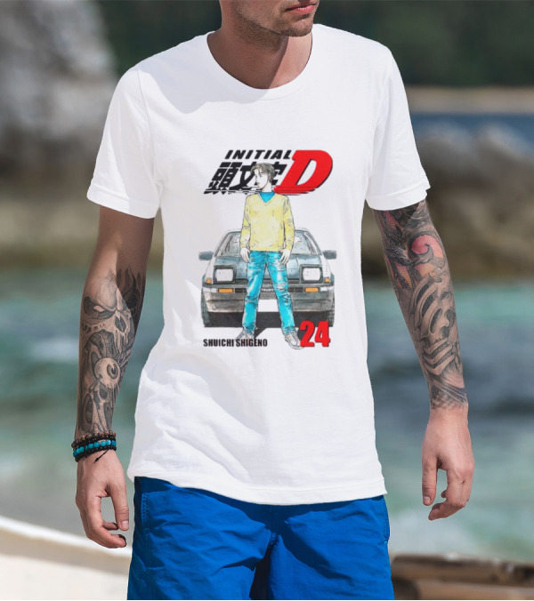 Initial D Shuichi Shigeno 24 T-Shirt