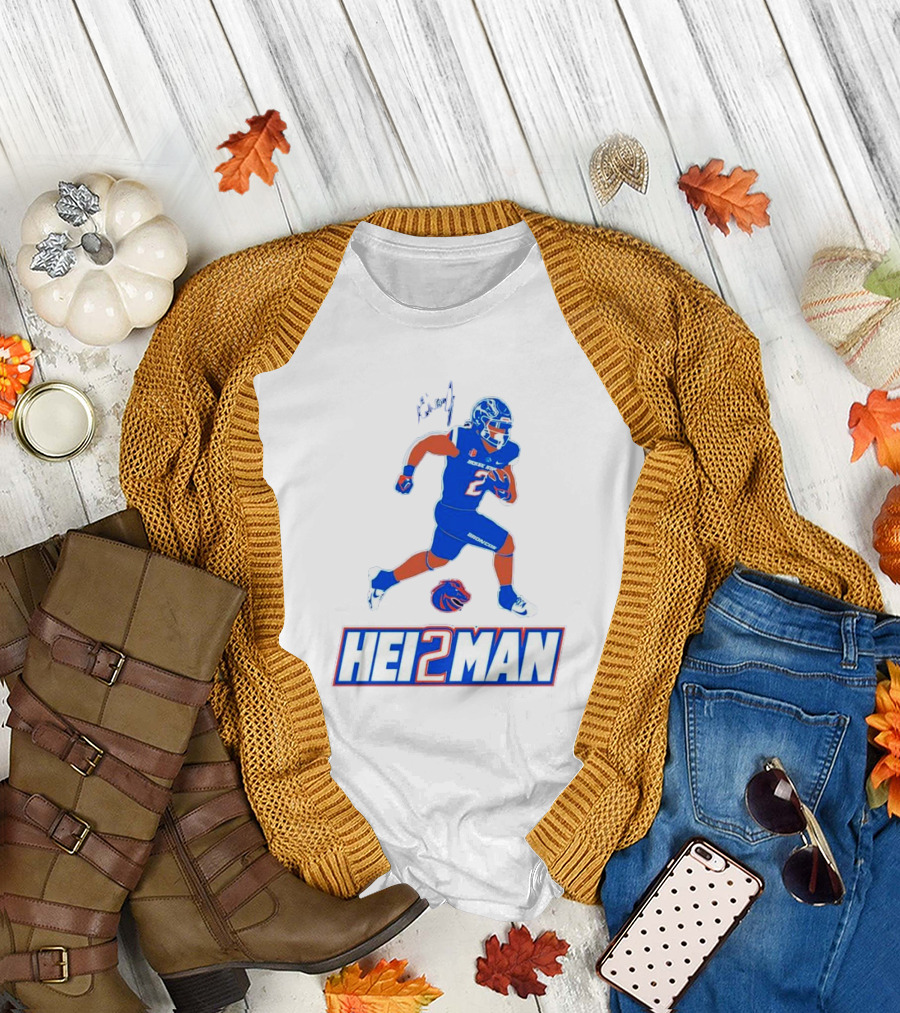 Ashton Jeanty Boise State Broncos Hei2man Football Player T-Shirt