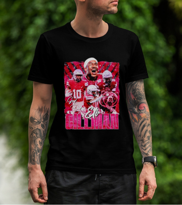 Gillman God Efo Heavyweight Premium Vintage Football T-Shirt