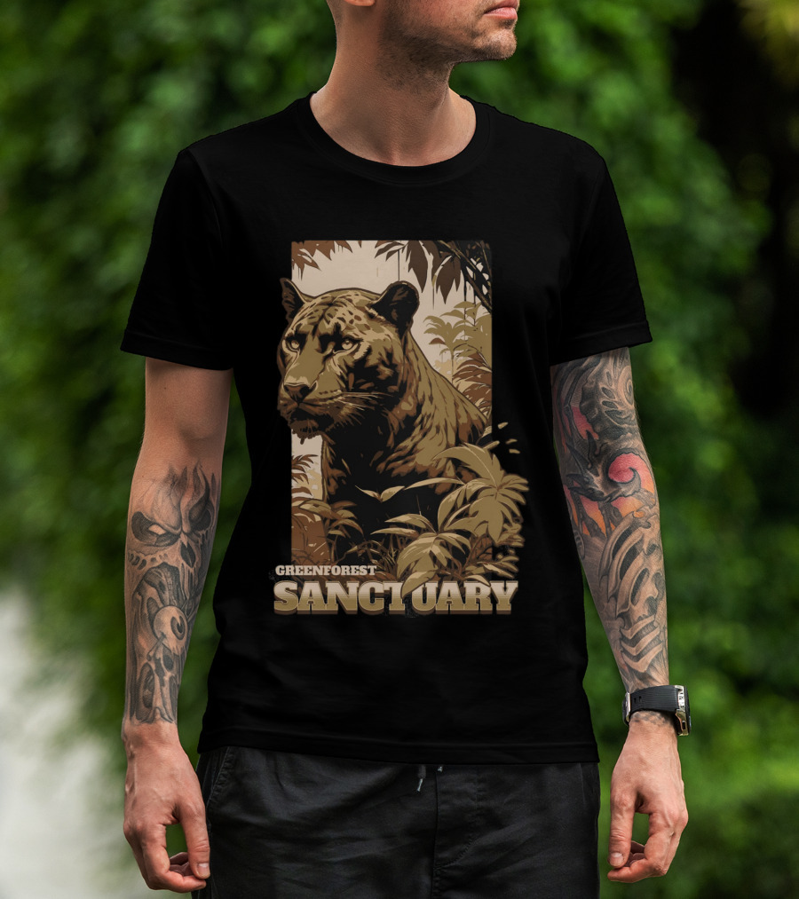 Greenforest Sanctuary Panther T-Shirt