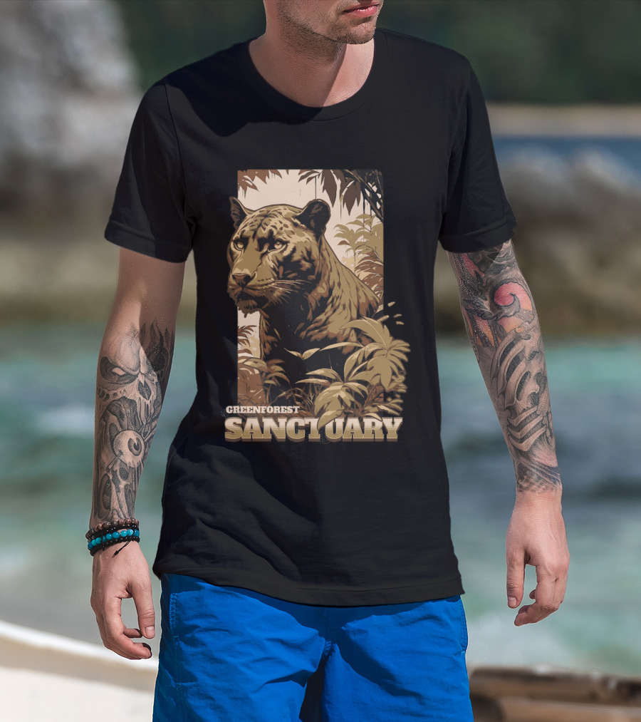 Greenforest Sanctuary Panther T-Shirt