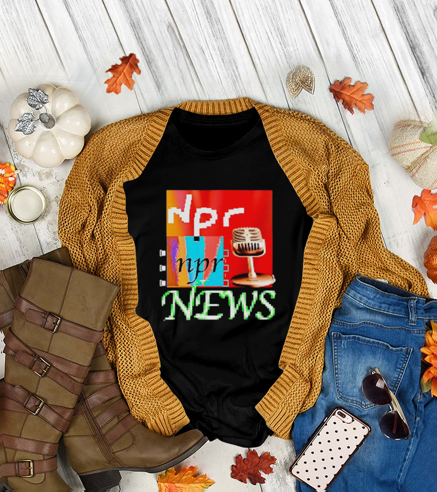Npr Tiktok Npr News Microphone T-Shirt