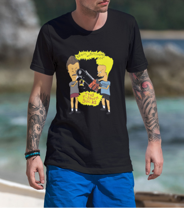 Beavis And Butt-head Death Rock This T-Shirt Sucks Vintage 1994 T-Shirt