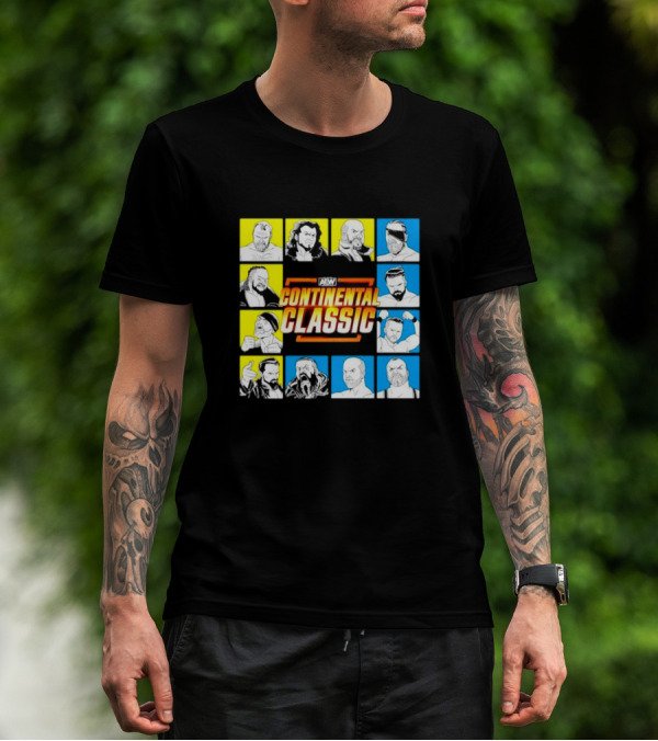 AEW Continental Classic Wrestling Tournament Lineup T-Shirt